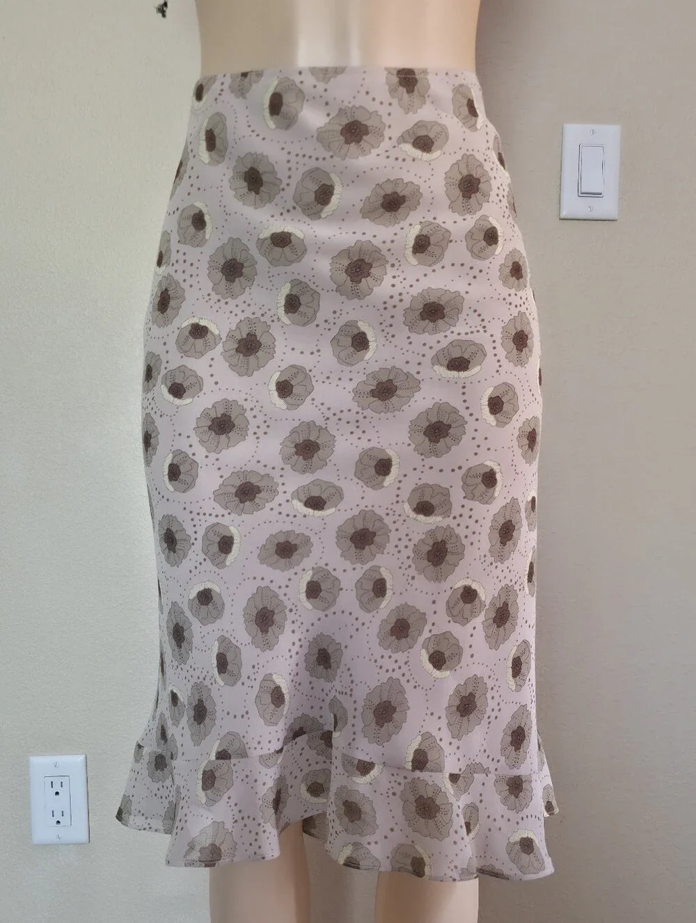 Floral Midi Skirt Size XL